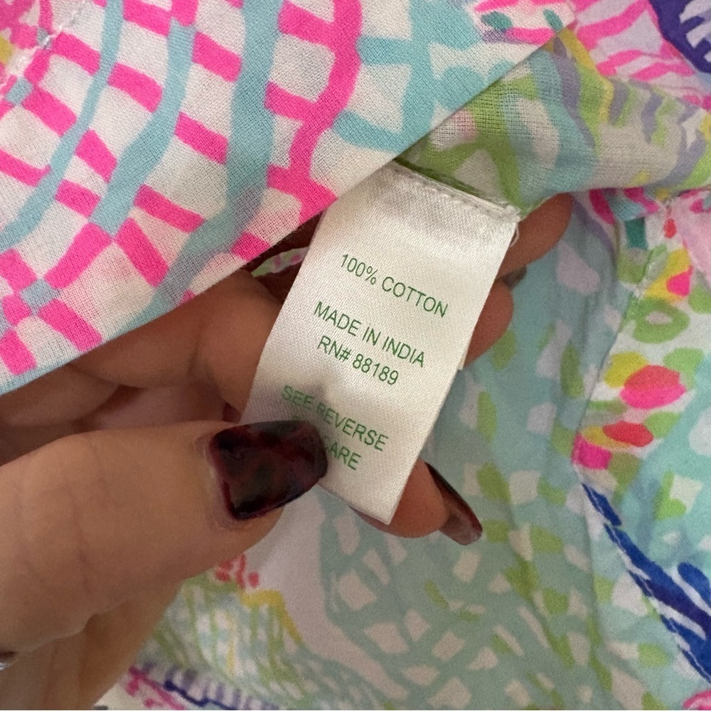 Lilly Pulitzer Multicolor Striped and Floral Top - Picture 3 of 4